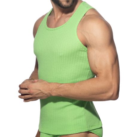 Addicted Puff Tank Top - Lime