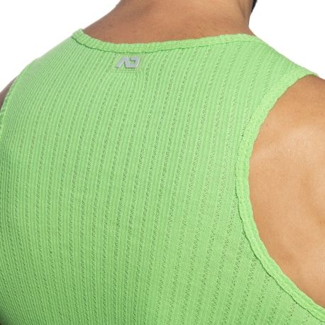 Addicted Puff Tank Top - Lime