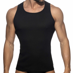 Addicted Puff Tank Top - Black