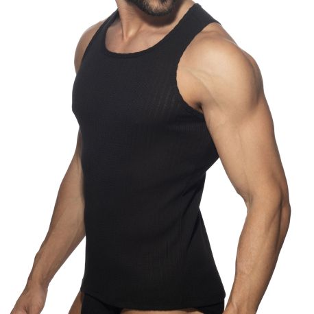 Addicted Puff Tank Top - Black