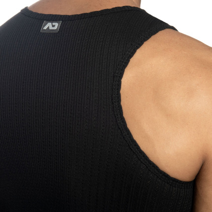 Addicted Puff Tank Top - Black