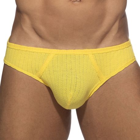 Addicted Slip Bikini Puff Jaune