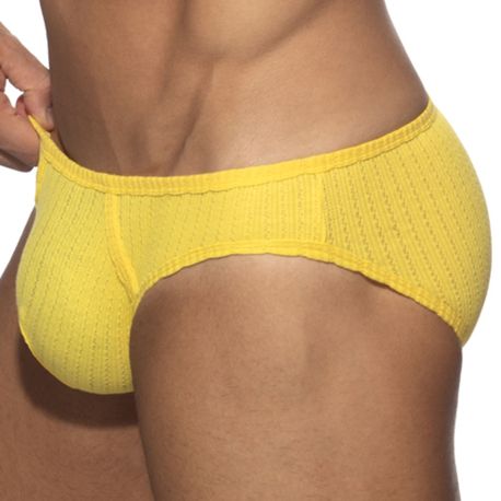 Addicted Slip Bikini Puff Jaune