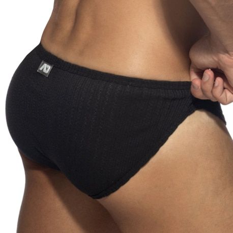 Addicted Puff Bikini Briefs - Black