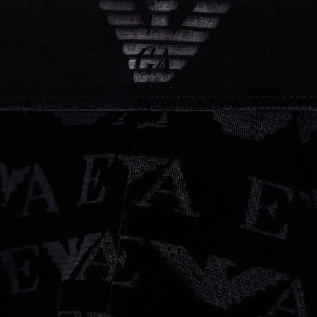 Emporio Armani Slip Jacquard Velvet Noir