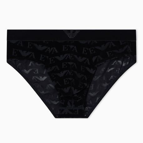 Emporio Armani Slip Jacquard Velvet Noir