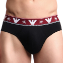Emporio Armani Slip Holidays Jacquard Noir