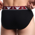 Emporio Armani Slip Holidays Jacquard Noir