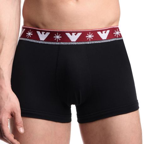 Emporio Armani Boxer Holidays Jacquard Noir