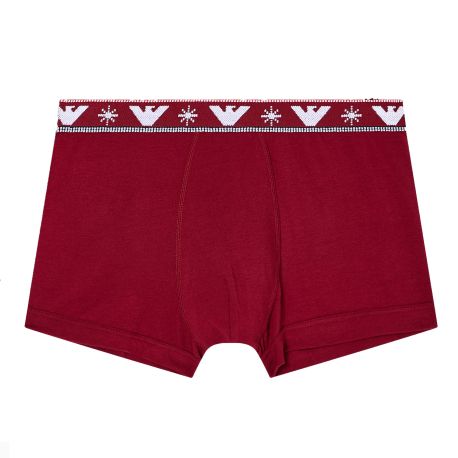 Emporio Armani Boxer Holidays Jacquard Rouge