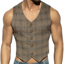 ES Collection Gilet Tweed Marron
