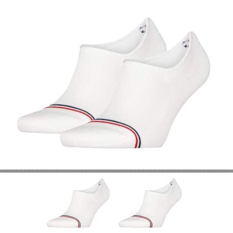 Tommy Hilfiger 2-Pack Tommy Jeans Invisible Socks - White