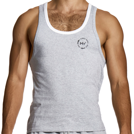 Modus Vivendi Athletic Cotton Tank Top - Heather Grey