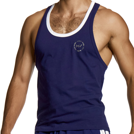 Modus Vivendi Athletic Cotton Tank Top - Navy