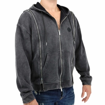 Veste à Capuche Darkroom Noire Breedwell