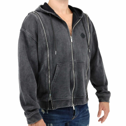Veste à Capuche Darkroom Noire Breedwell
