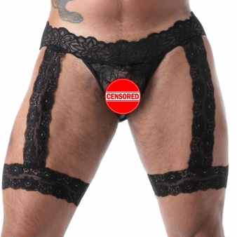 Jock Chaps en Dentelle Fluide Noir TOF Paris