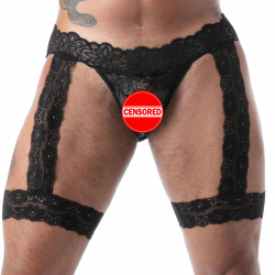 Jock Chaps en Dentelle Fluide Noir TOF Paris