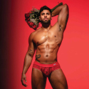 TOF Paris Fluid Lace Pocket Briefs - Red