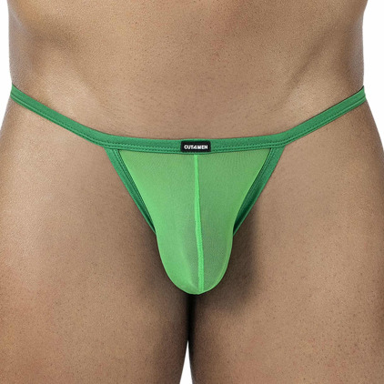 Mini Slip Kini SP4NDEX GLOW Mesh Vert CUT4MEN