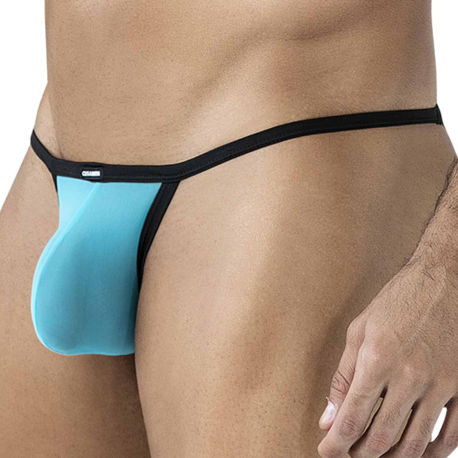 CUT4MEN SP4NDEX GLOW Mesh Kini Mini Thong - Turquoise