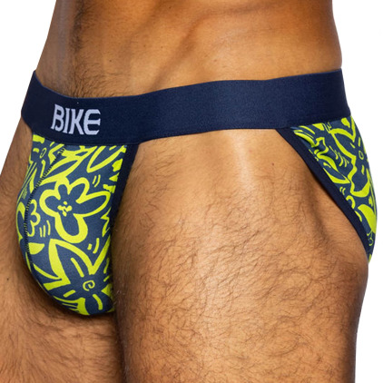 Bike Cotton Tanga Briefs - Flower Party