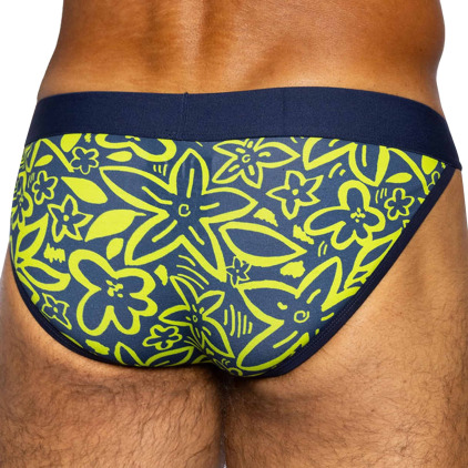 Bike Cotton Tanga Briefs - Flower Party