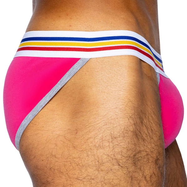 Bike Cotton Tanga Briefs - Pink