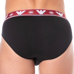 Emporio Armani Holidays Jacquard Briefs - Black