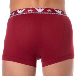 Boxer Holidays Jacquard Rouge Emporio Armani