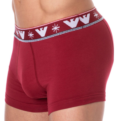 Boxer Holidays Jacquard Rouge Emporio Armani