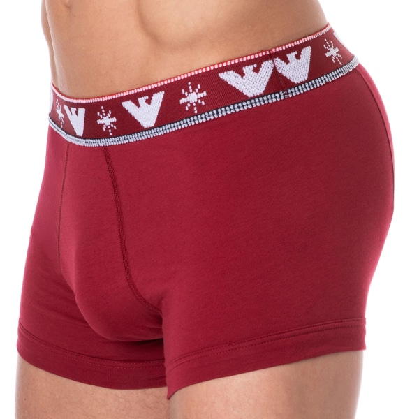 Boxer Holidays Jacquard Rouge Emporio Armani