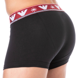 Boxer Holidays Jacquard Noir Emporio Armani