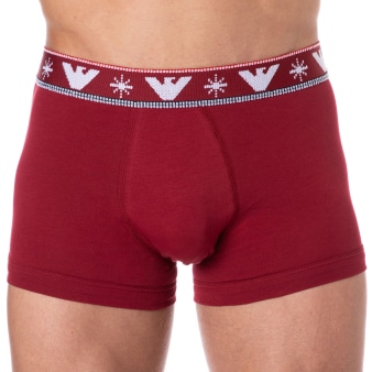 Boxer Holidays Jacquard Rouge Emporio Armani
