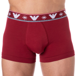 Boxer Holidays Jacquard Rouge Emporio Armani