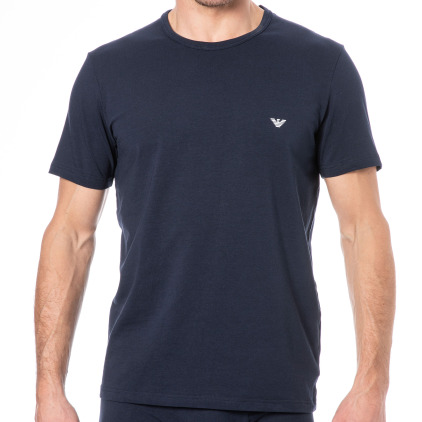 Lot de 2 T-Shirts Col Rond Core Logoband Bleu Marine