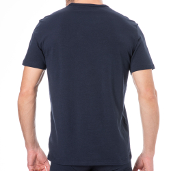Lot de 2 T-Shirts Col Rond Core Logoband Bleu Marine