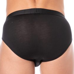Emporio Armani 2-Pack Soft-Touch Bamboo Viscose Briefs - Black