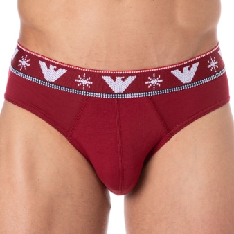 Slip Holidays Jacquard Rouge Emporio Armani