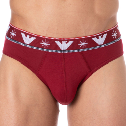Slip Holidays Jacquard Rouge Emporio Armani