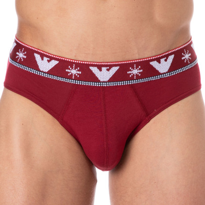 Slip Holidays Jacquard Rouge Emporio Armani