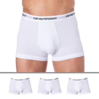 Lot de 3 Boxers Core Logoband Blancs Emporio Armani