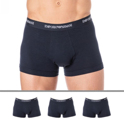 Lot de 3 Boxers Core Logoband Bleu Marine Emporio Armani