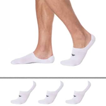 Lot de 3 Paires de Chaussettes Invisibles Casual Cotton Emporio Armani