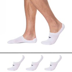 Lot de 3 Paires de Chaussettes Invisibles Casual Cotton Emporio Armani