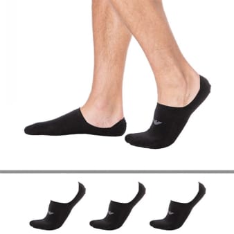 Lot de 3 Paires de Chaussettes Invisibles Casual Cotton Emporio Armani