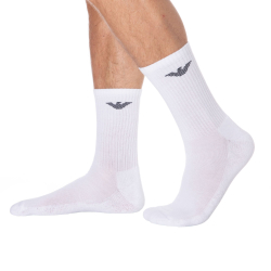 Lot de 3 Paires de Chaussettes Sporty Sponge Blanches Emporio Armani