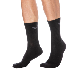 Lot de 3 Paires de Chaussettes Sporty Sponge Noires Emporio Armani