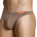 String Micro Knit Coton Marron