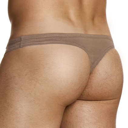 String Micro Knit Coton Marron